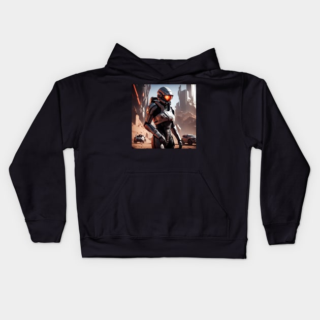 Mass effect 2 inspired art Kids Hoodie by IOANNISSKEVAS